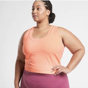 Athleta women's 1X Shanti Crop Top in Beach Peach, washed but never worn